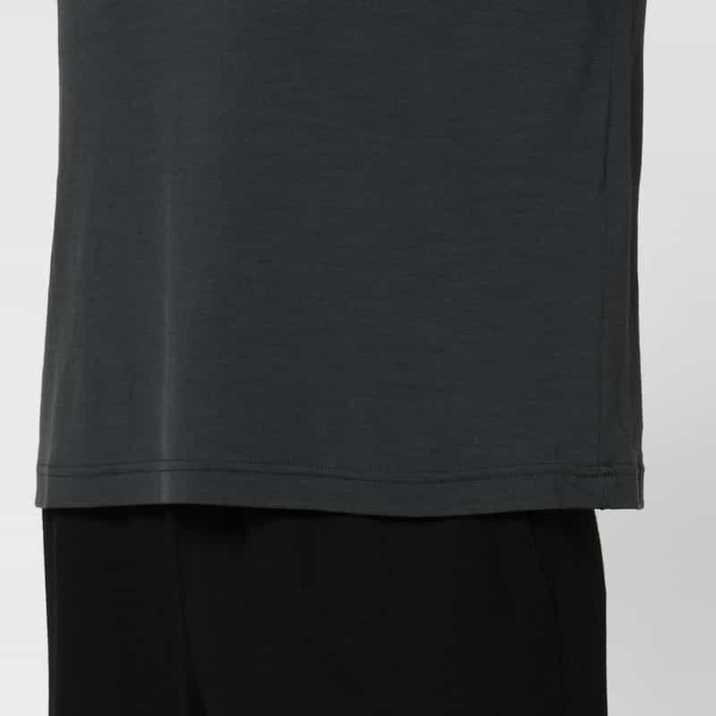BARNEYS NEW YORK ウール素材モックネックニットTシャツ（SUPER120s） GRAY