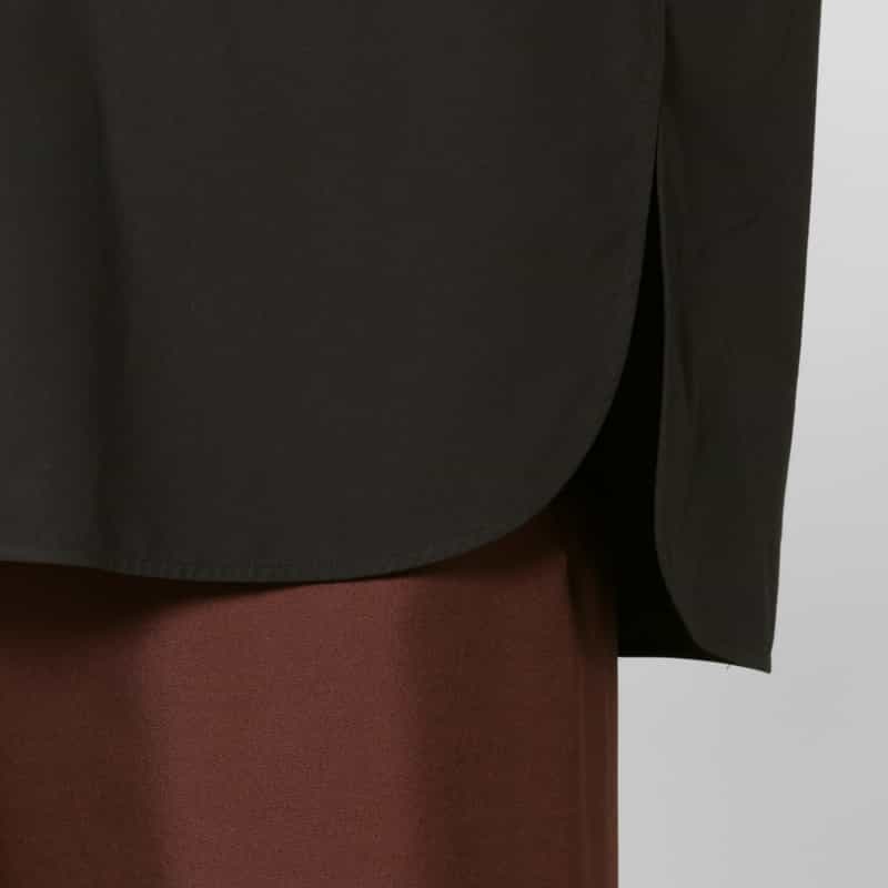 SCEARN SCEARN ＜セアン＞ オープンカラー ショートスリーブシャツ BLACK