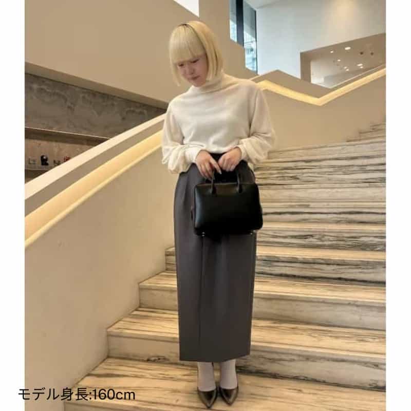 SCEARN SCEARN＜セアン＞ ハイネックニットプルオーバー IVORY
