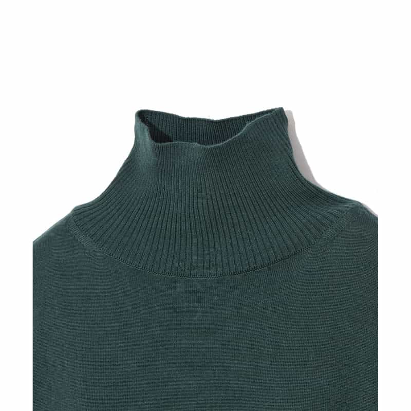 SCEARN SCEARN＜セアン＞ ハイネックニットプルオーバー GREEN