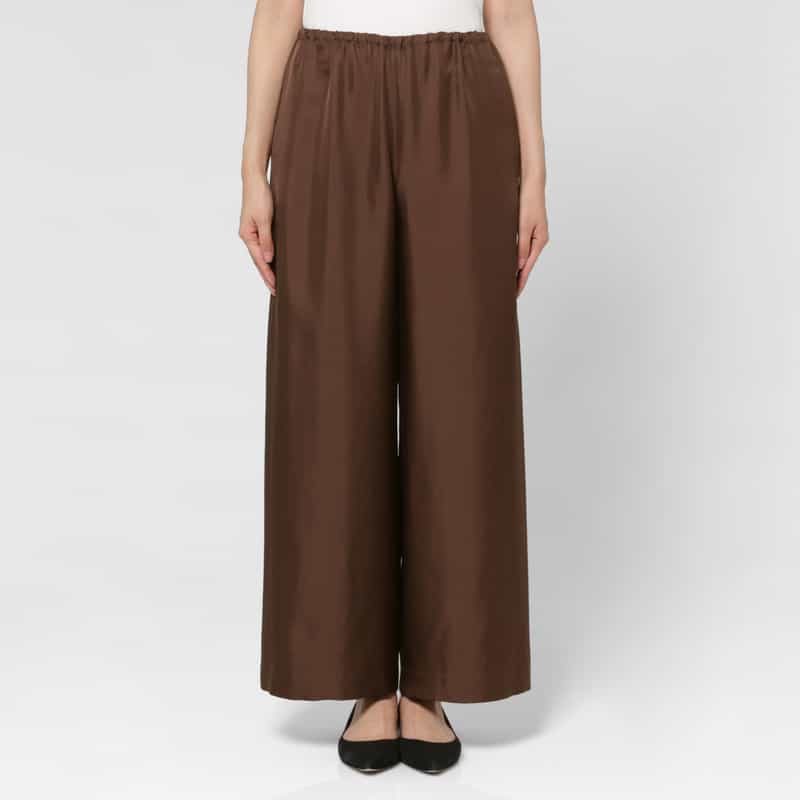 SCEARN SCEARN ＜セアン＞ ワイドパンツ BROWN