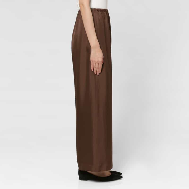 SCEARN SCEARN ＜セアン＞ ワイドパンツ BROWN
