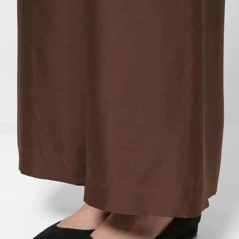 SCEARN SCEARN ＜セアン＞ ワイドパンツ BROWN
