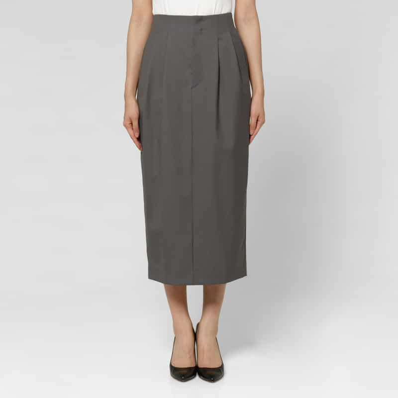 SCEARN SCEARN ＜セアン＞ タックスカート GRAY