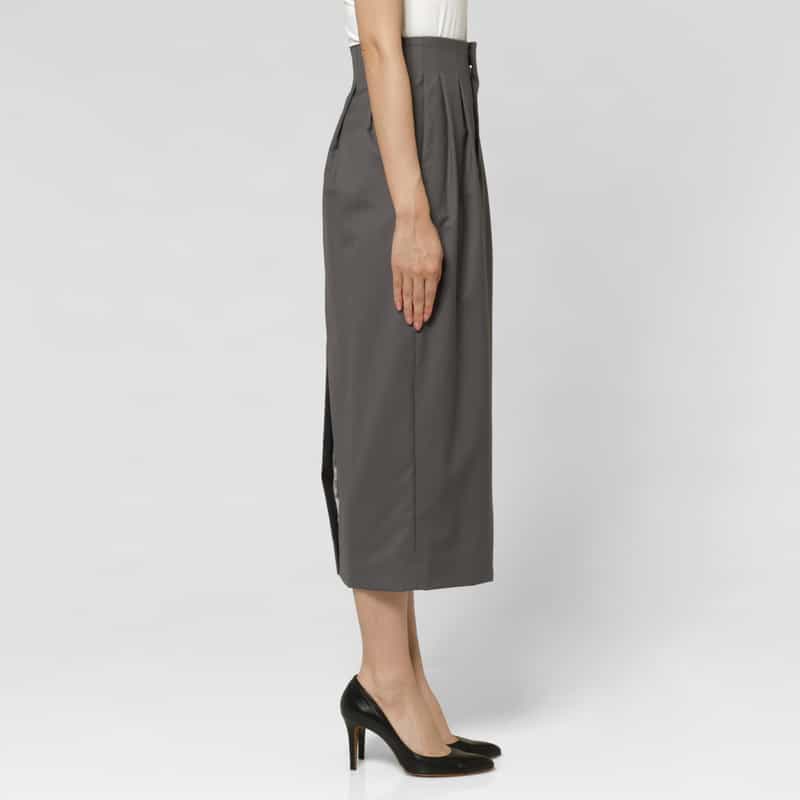 SCEARN SCEARN ＜セアン＞ タックスカート GRAY