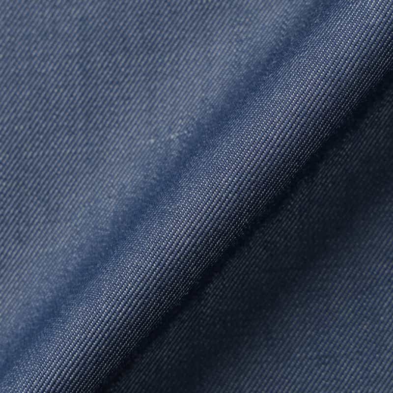 BARNEYS NEW YORK ウールギャバジンノーカラージャケット BLUE