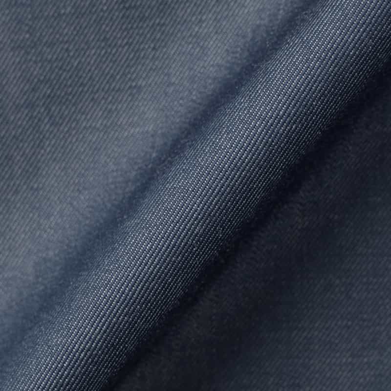 BARNEYS NEW YORK ウールギャバジンオーバーフィットカジュアルシャツ BLUE