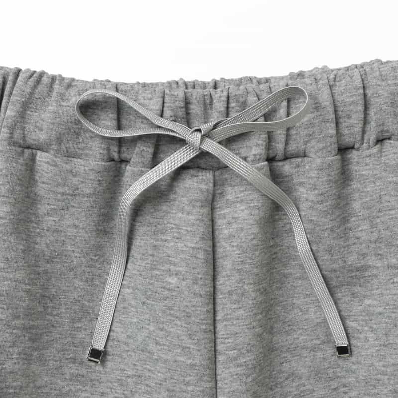 BARNEYS NEW YORK セットアップ ウォッシャブル サイドフリル ダンボール素材ドローストリングパンツ GRAY
