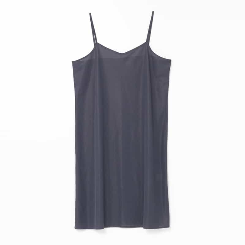BARNEYS NEW YORK ウォッシャブル ドレープボウタイドレス （インナードレス付き） BEIGE