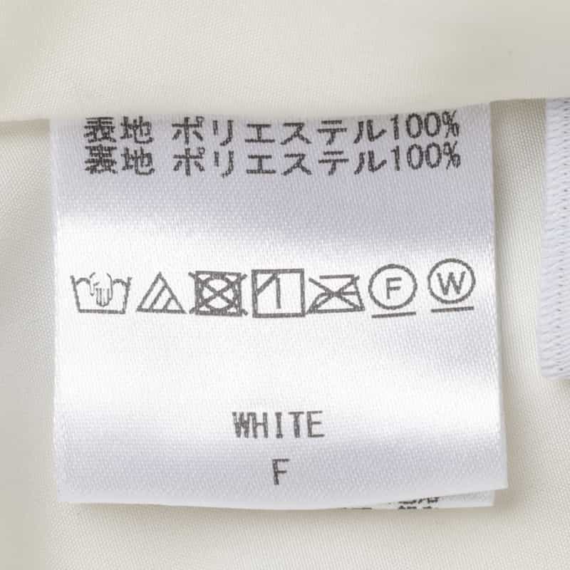 BARNEYS NEW YORK セットアップ ウォッシャブル プリーツスカート WHITE