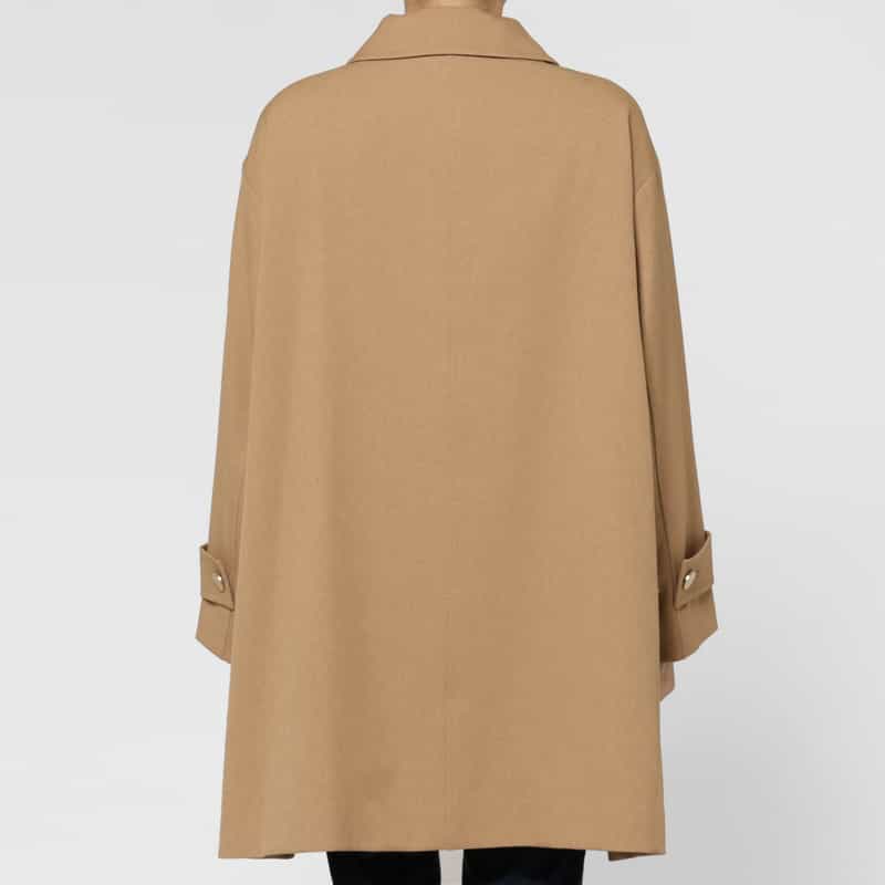 BARNEYS NEW YORK Aライン ステンカラーコート CAMEL