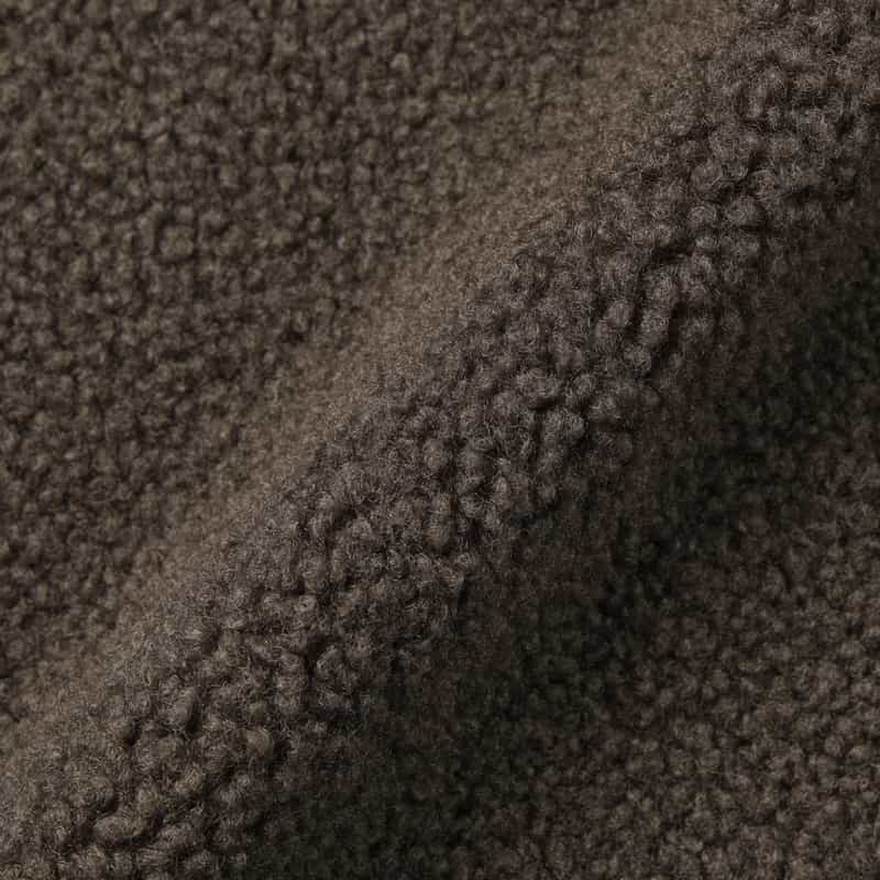 BARNEYS NEW YORK フェイクボアフーディコート DARK BROWN