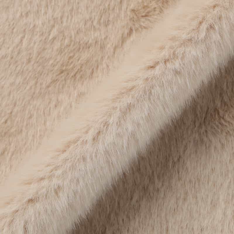 BARNEYS NEW YORK フェイクファー フード付きジップアップショートジレ IVORY