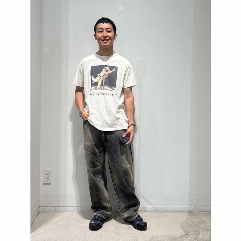 BARNEYS NEW YORK ムービーTシャツ “ビッグ・リボウスキ" WHITE