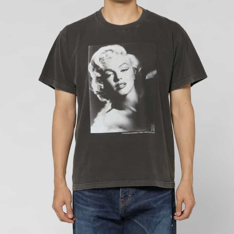 BARNEYS NEW YORK プリントTシャツ “マリリン・モンロー" BLACK