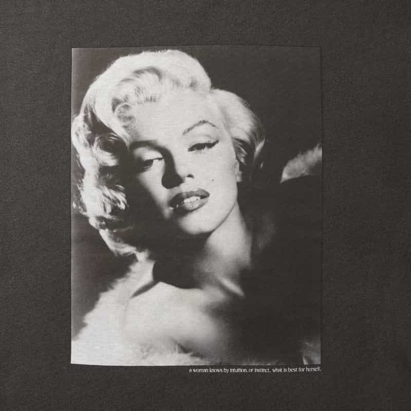 BARNEYS NEW YORK プリントTシャツ “マリリン・モンロー" BLACK