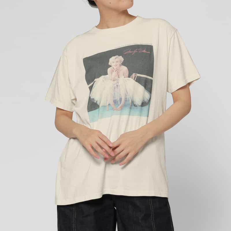 BARNEYS NEW YORK プリントTシャツ “マリリン・モンロー" WHITE