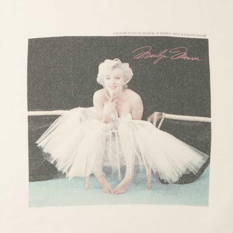 BARNEYS NEW YORK プリントTシャツ “マリリン・モンロー" WHITE
