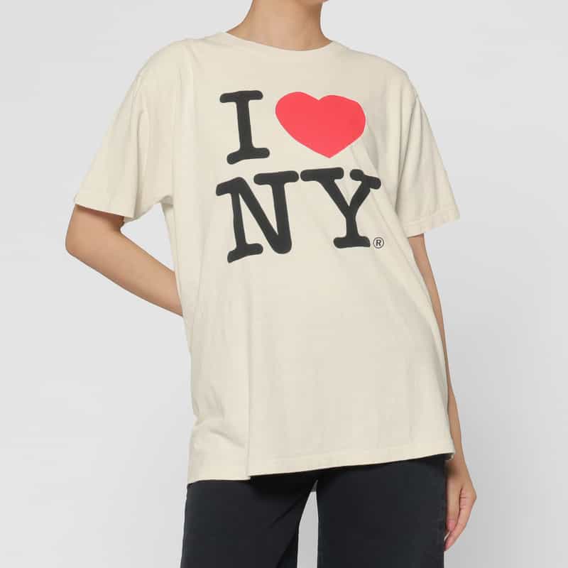 BARNEYS NEW YORK グラフィックTシャツ “I LOVE NY" WHITE
