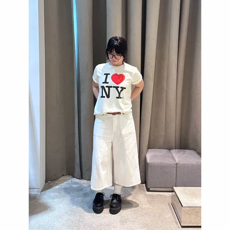 BARNEYS NEW YORK グラフィックTシャツ “I LOVE NY" WHITE