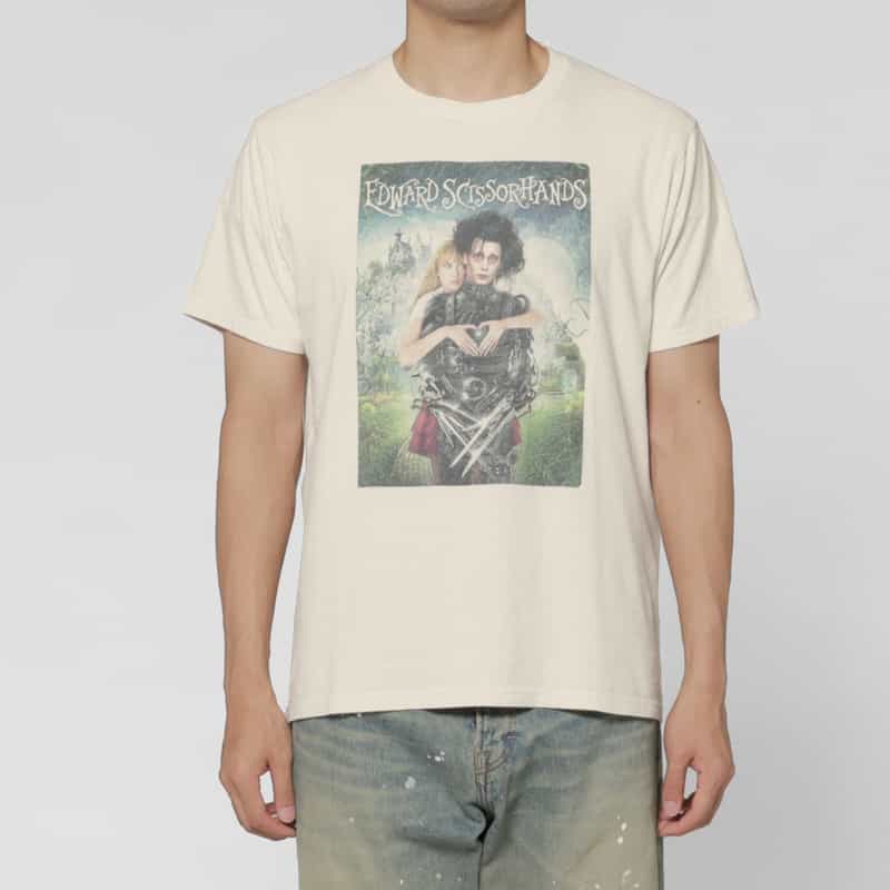 BARNEYS NEW YORK ムービーTシャツ “シザーハンズ" WHITE