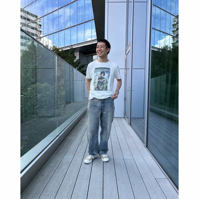 BARNEYS NEW YORK ムービーTシャツ “シザーハンズ" WHITE