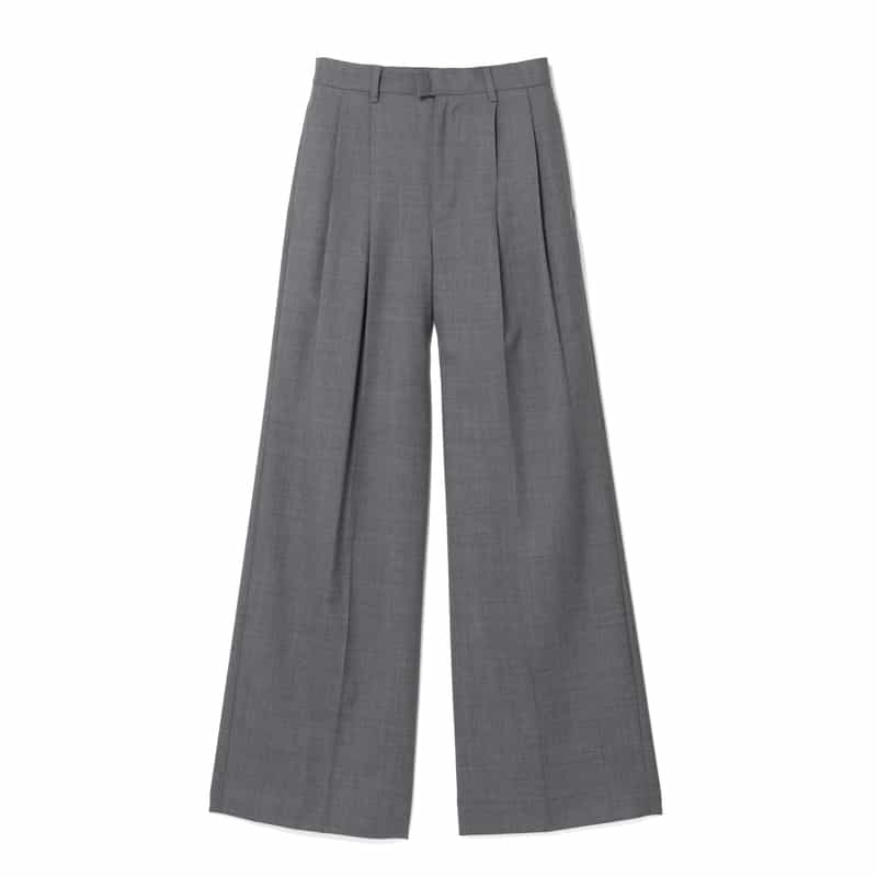 HARUNOBUMURATA HARUNOBUMURATA＜ハルノブムラタ＞ バーニーズ　ニューヨーク限定タック入りワイドパンツ GRAY