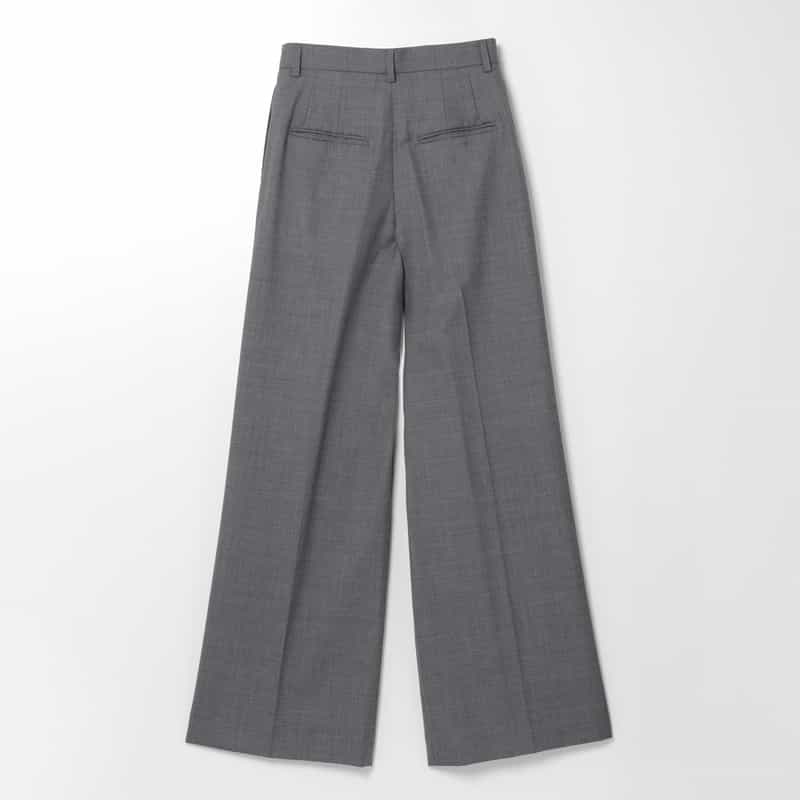 HARUNOBUMURATA HARUNOBUMURATA＜ハルノブムラタ＞ バーニーズ　ニューヨーク限定タック入りワイドパンツ GRAY