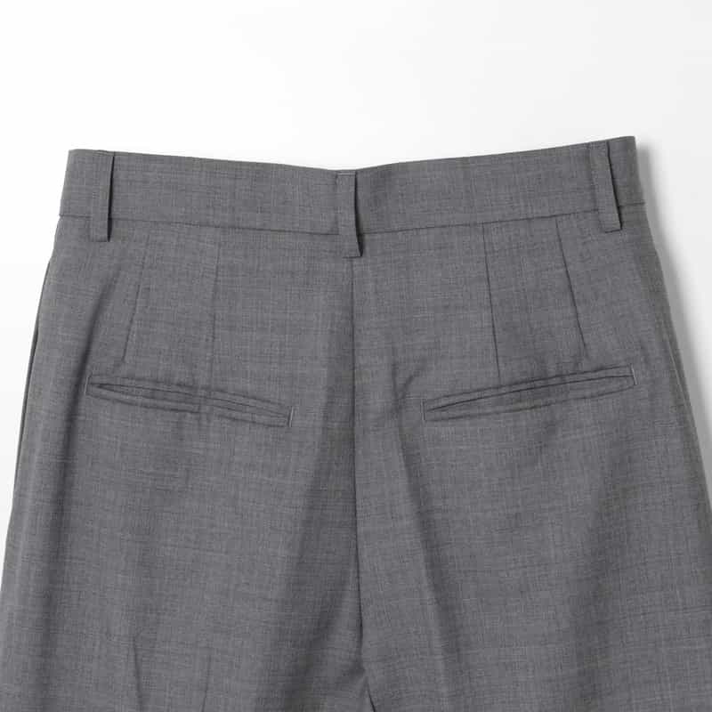 HARUNOBUMURATA HARUNOBUMURATA＜ハルノブムラタ＞ バーニーズ　ニューヨーク限定タック入りワイドパンツ GRAY