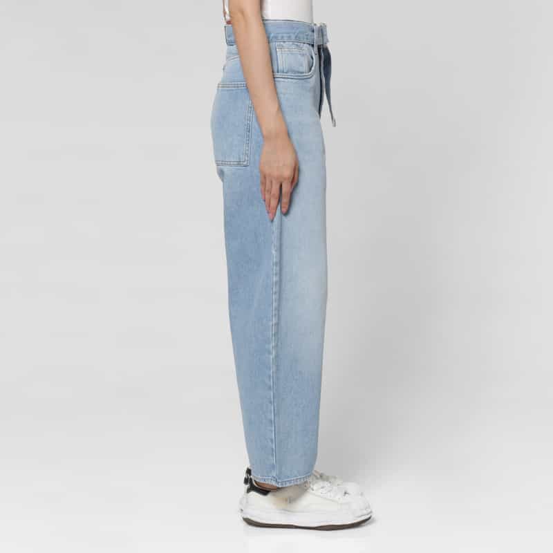 STUDIO NICHOLSON STUDIO NICHOLSON ＜スタジオ　ニコルソン＞ ベルテッド デニムパンツ BLUE