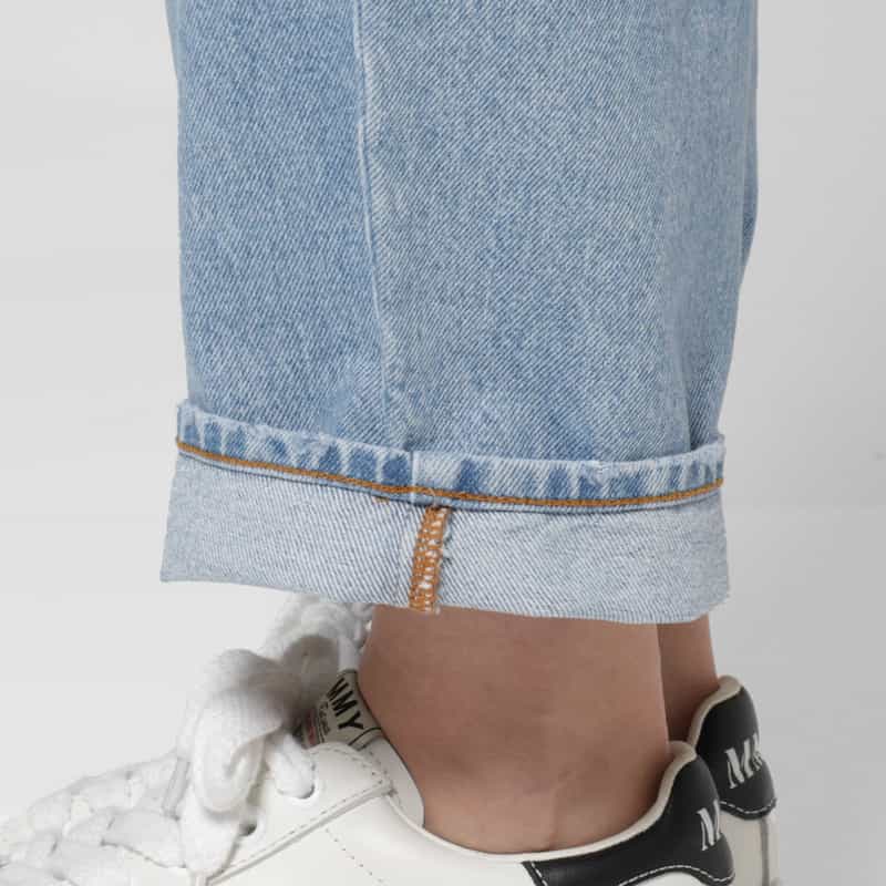 STUDIO NICHOLSON STUDIO NICHOLSON ＜スタジオ　ニコルソン＞ ベルテッド デニムパンツ BLUE