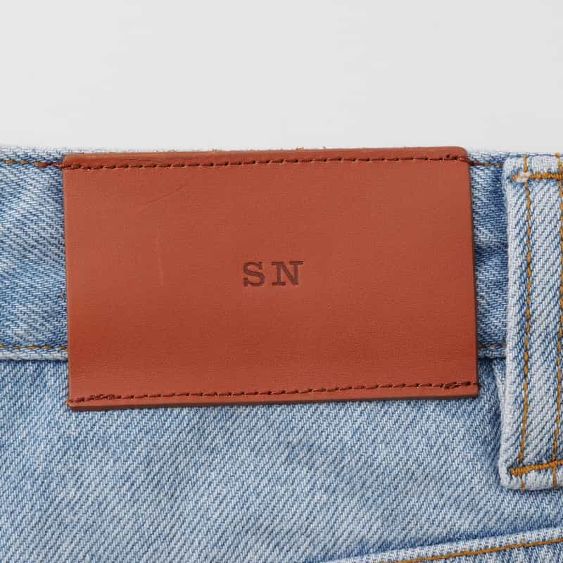 STUDIO NICHOLSON STUDIO NICHOLSON ＜スタジオ　ニコルソン＞ ベルテッド デニムパンツ BLUE