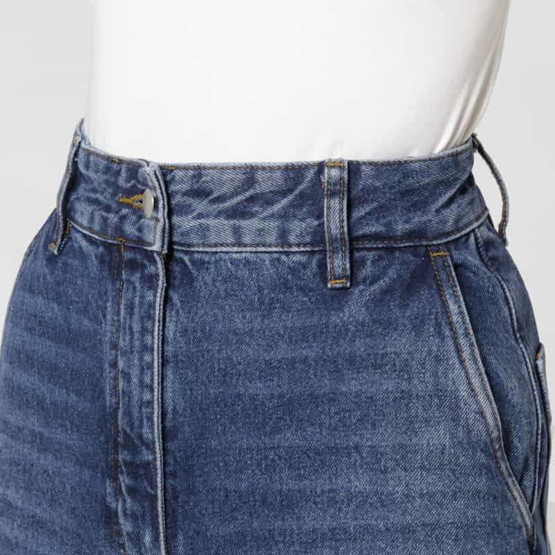 STUDIO NICHOLSON STUDIO NICHOLSON ＜スタジオ　ニコルソン＞ クロップド ワイドデニムパンツ BLUE