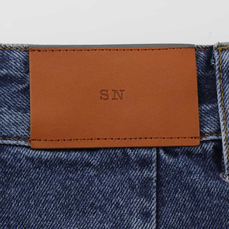 STUDIO NICHOLSON STUDIO NICHOLSON ＜スタジオ　ニコルソン＞ クロップド ワイドデニムパンツ BLUE
