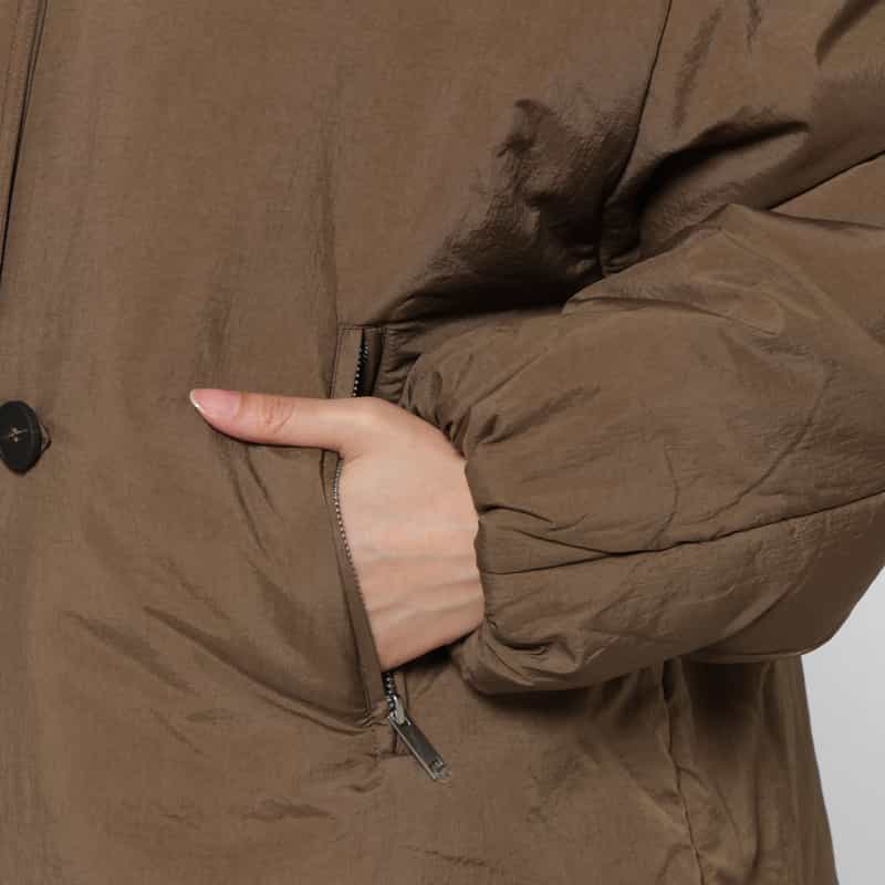 STUDIO NICHOLSON STUDIO NICHOLSON ＜スタジオ ニコルソン＞ 中綿入りショートコート BROWN