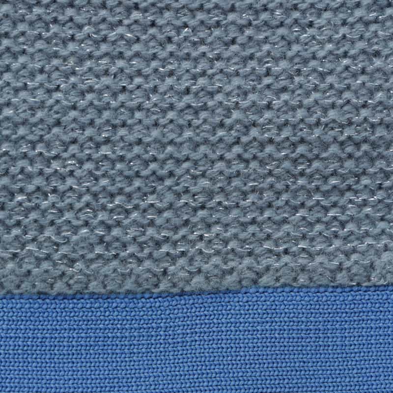 BARNEYS NEW YORK ラメツイード ポケット付きニットジャケット BLUE