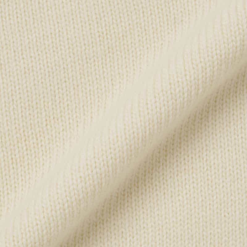 BARNEYS NEW YORK 2WAYスカーフカラー リブニットプルオーバー WHITE
