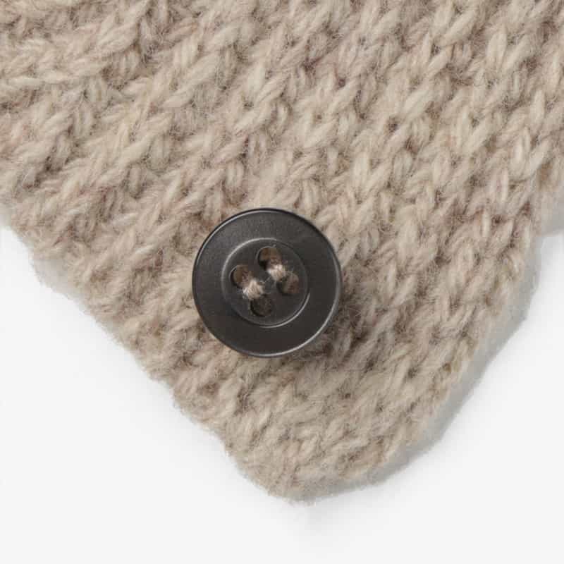 BARNEYS NEW YORK 2WAYスカーフカラー リブニットプルオーバー BEIGE