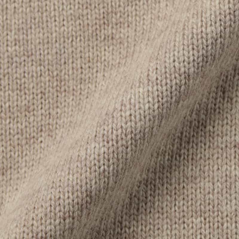BARNEYS NEW YORK 2WAYスカーフカラー リブニットプルオーバー BEIGE