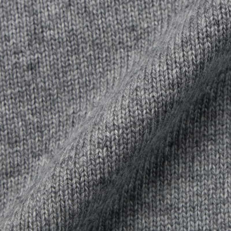 BARNEYS NEW YORK 2WAYスカーフカラー リブニットプルオーバー GRAY