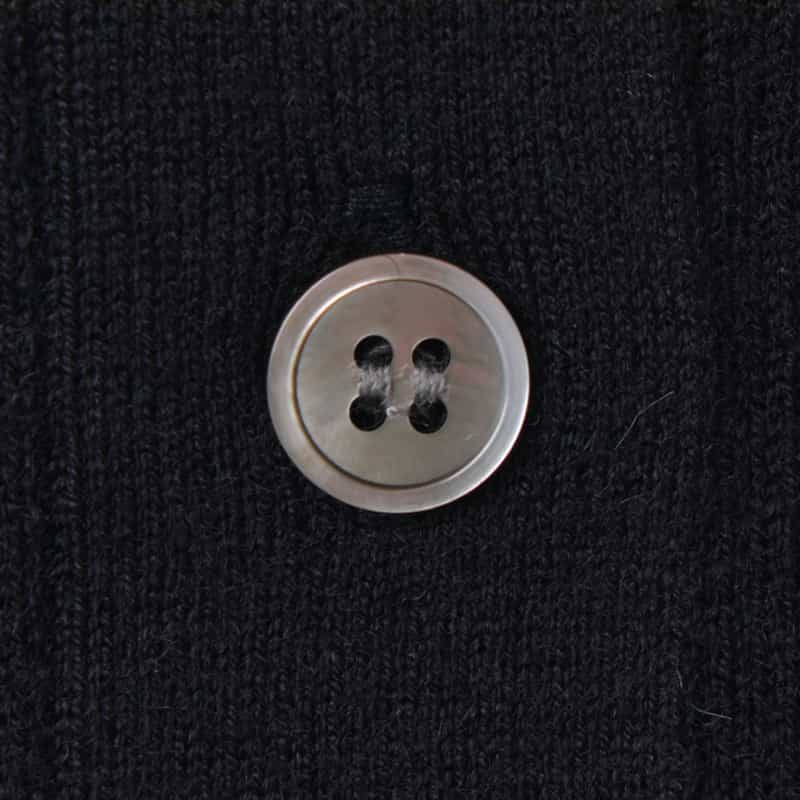 BARNEYS NEW YORK 襟付きニットドレス BLACK