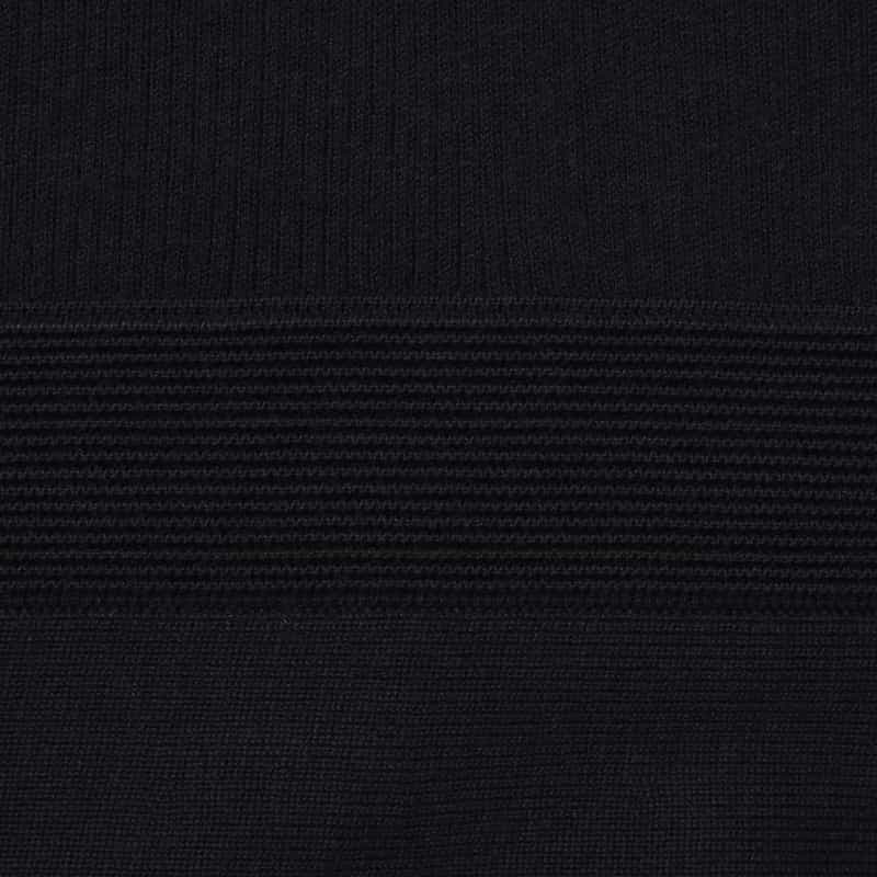 BARNEYS NEW YORK 襟付きニットドレス BLACK