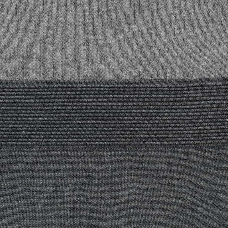 BARNEYS NEW YORK 襟付きニットドレス GRAY