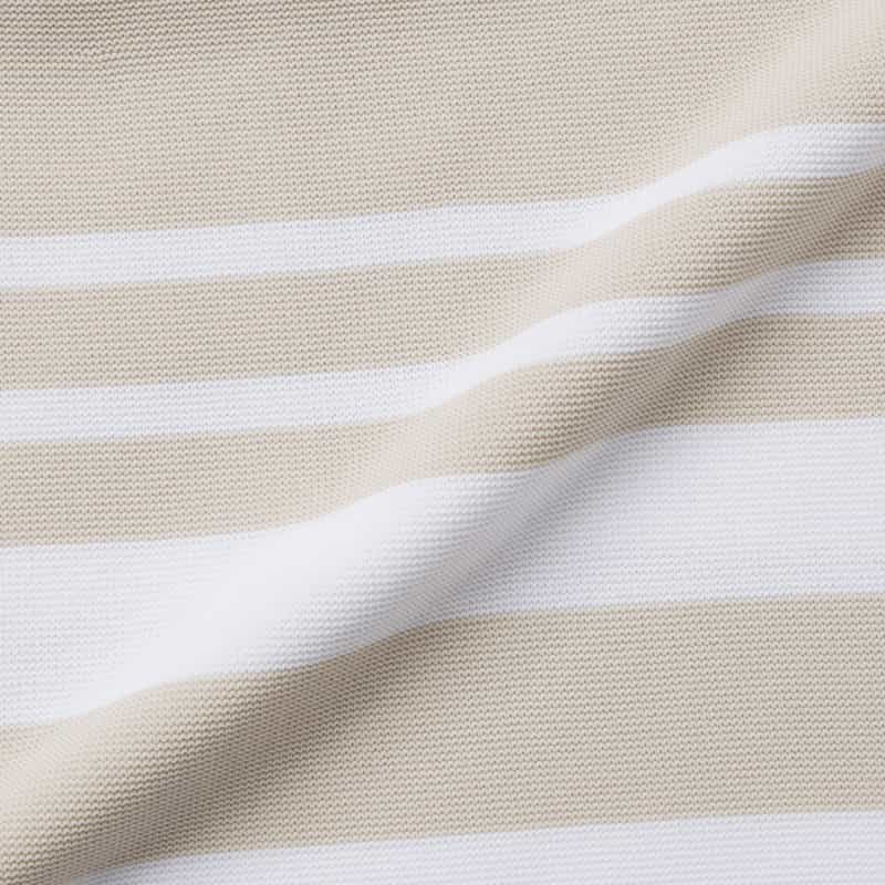 BARNEYS NEW YORK ウォッシャブル フレアスリーブ ランダムラインニットドレス BEIGE
