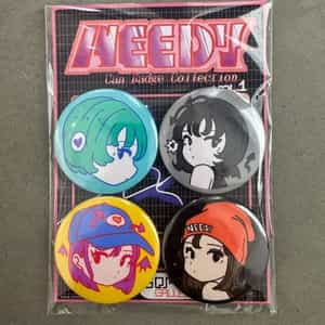 SOMETA TIN BADGE A（4個セット）
