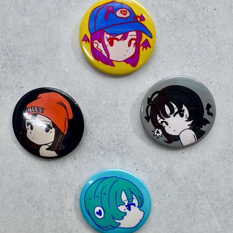 SOMETA 【オーダー品】SOMETA TIN BADGE A（4個セット） NONE(0000)