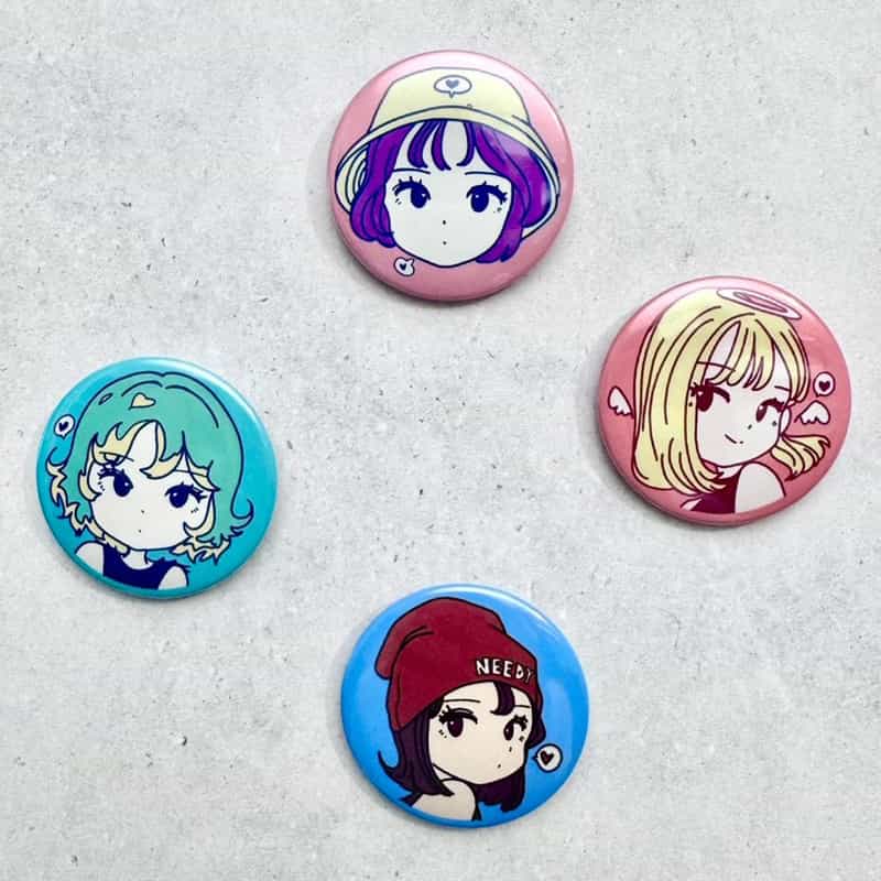 SOMETA 【オーダー品】SOMETA TIN BADGE B（4個セット） NONE(0000)