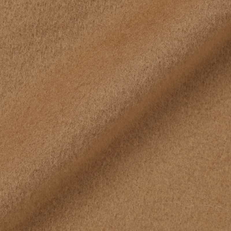 BARNEYS NEW YORK ポケット付き ウールノーカラーコート CAMEL