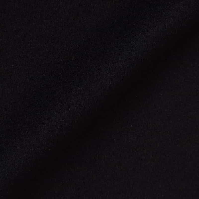 BARNEYS NEW YORK ポケット付き ウールノーカラーコート BLACK
