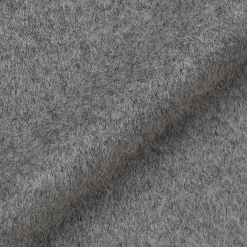 BARNEYS NEW YORK ポケット付き ウールノーカラーコート LIGHT GRAY